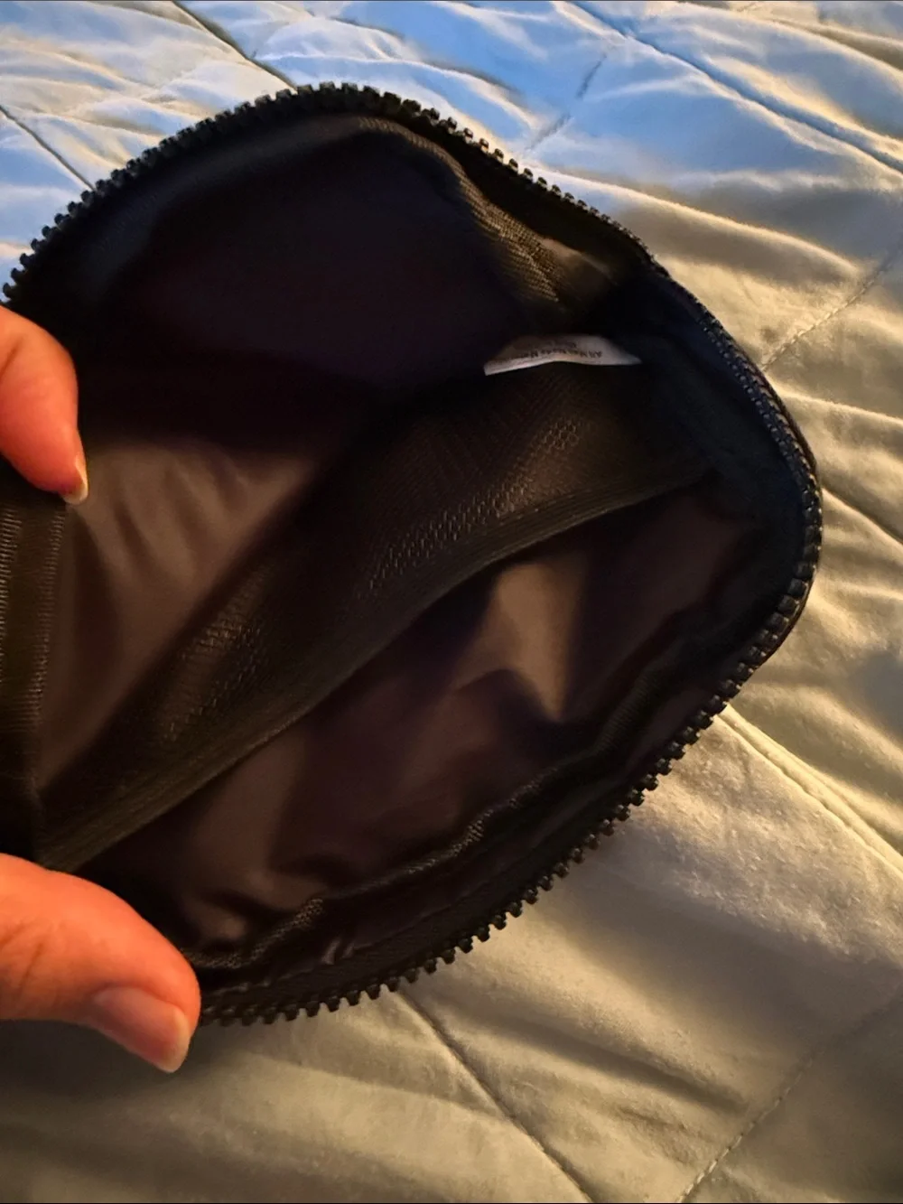 Unisex Black Nylon Belt Bag / Crossbody Fanny Pack - Minimalist Style